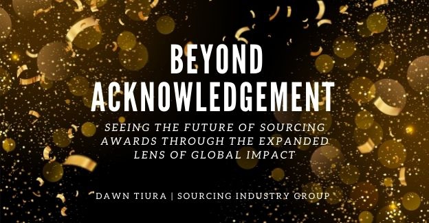After a two-year hiatus due to the COVID-19 pandemic, SIG CEO and President Dawn Tiura announces the return of the Future of Sourcing Awards.